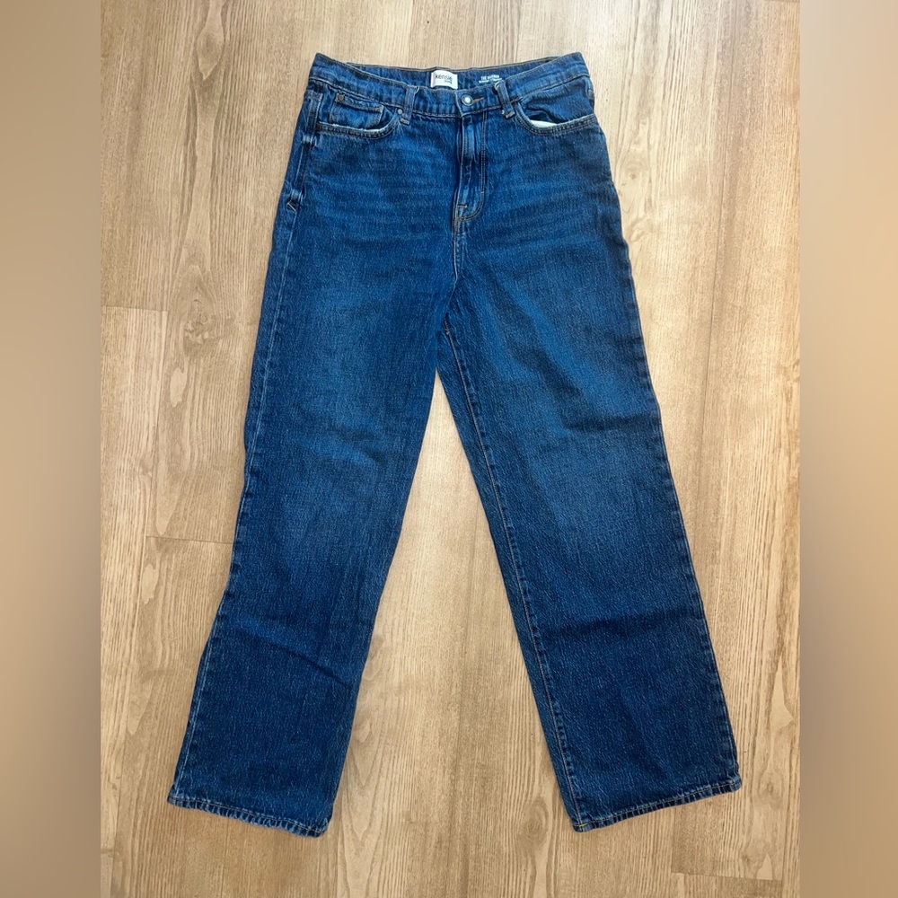 Kensie Women's Straight Leg Jeans in Dark Blue Denim - Picture 8 of 8